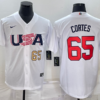 USA Nestor Cortes Jr. White Navy 2023 World Baseball Classic Jersey