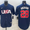 USA Nolan Arenado Navy Gold 2023 World Baseball Classic Jersey