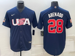 USA Nolan Arenado Navy 2023 World Baseball Classic Jersey