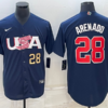 USA Nolan Arenado Navy Red 2023 World Baseball Classic Jersey