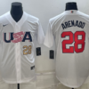 USA Nolan Arenado Navy Gold 2023 World Baseball Classic Jersey