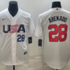 USA Nolan Arenado Navy Red 2023 World Baseball Classic Jersey