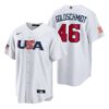USA Paul Goldschmidt White Navy 2023 World Baseball Classic Jersey