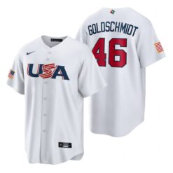 USA Paul Goldschmidt White 2023 World Baseball Classic Jersey