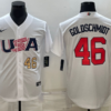 USA Paul Goldschmidt White Red 2023 World Baseball Classic Jersey
