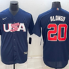 USA Pete Alonso Navy Red 2023 World Baseball Classic Jersey