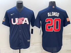 USA Pete Alonso Navy 2023 World Baseball Classic Jersey