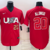 USA Pete Alonso Navy Red 2023 World Baseball Classic Jersey