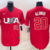 USA Pete Alonso White 2023 World Baseball Classic Jersey