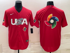 USA Red 2023 World Baseball Classic Jersey with Big Logo