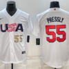 USA Ryan Pressly White Red 2023 World Baseball Classic Jersey