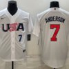 USA Trea Turner Navy Red 2023 World Baseball Classic Jersey