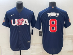 USA Trea Turner Navy 2023 World Baseball Classic Jersey