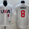 USA White 2023 World Baseball Classic Jersey with Big Logo