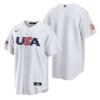 USA Trea Turner White Navy 2023 World Baseball Classic Jersey