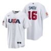 USA Trea Turner White Red 2023 World Baseball Classic Jersey