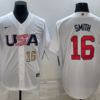 USA Will Smith White 2023 World Baseball Classic Jersey