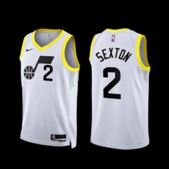 Utah Jazz Collin Sexton 2022-23 Association Edition Jersey White
