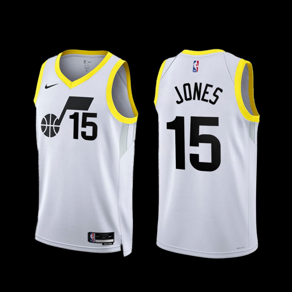Utah Jazz Damian Jones 2022-23 Association Edition Jersey White Utah Jazz Damian Jones 2022-23 Association Edition Jersey White
