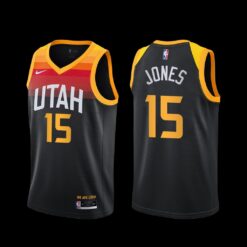 Utah Jazz Damian Jones 2022-23 City Edition Jersey Black