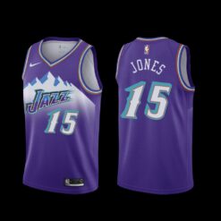 Utah Jazz Damian Jones 2022-23 Classic Edition Jersey Purple