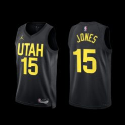Utah Jazz Damian Jones 2022-23 Statement Edition Jersey Black