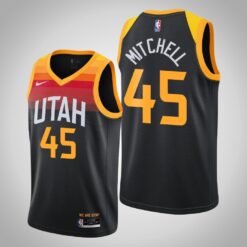 Utah Jazz Donovan Mitchell 2021 City Black Jersey