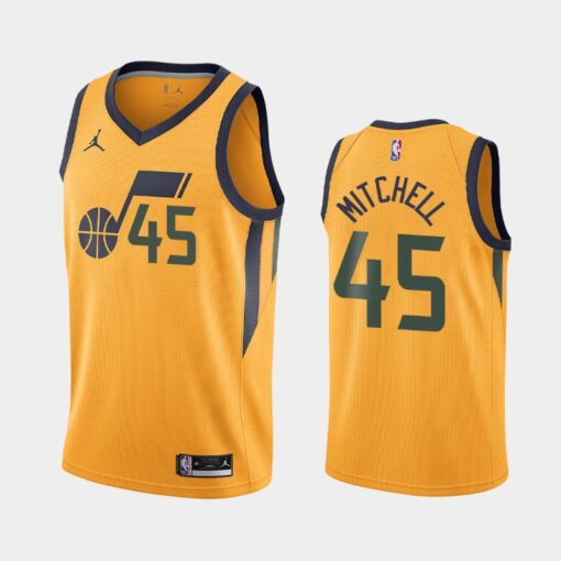 Utah Jazz Donovan Mitchell 2021 Gold Statement Jersey