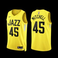 Utah Jazz Donovan Mitchell 2022-23 Icon Edition Jersey Yellow