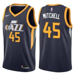 Utah Jazz Donovan Mitchell Navy Icon Jersey
