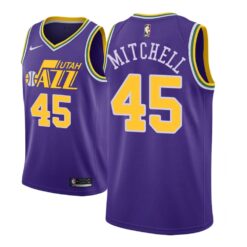 Utah Jazz Donovan Mitchell Purple Classic Jersey