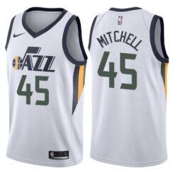 Utah Jazz Donovan Mitchell White Association Jersey
