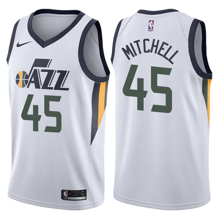Utah Jazz Donovan Mitchell White Association Jersey Utah Jazz Donovan Mitchell White Association Jersey