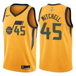 Utah Jazz Donovan Mitchell Yellow Statement Jersey