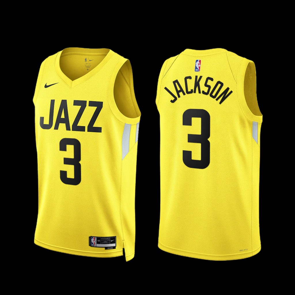 Utah Jazz Frank Jackson 2022-23 Icon Edition Jersey Yellow Swingman Utah Jazz Frank Jackson 2022-23 Icon Edition Jersey Yellow Swingman