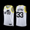Utah Jazz John Stockton White 1996-97 Throwback Jersey