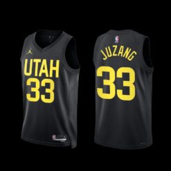 Utah Jazz Johnny Juzang 2022-23 Black Statement Edition Jersey