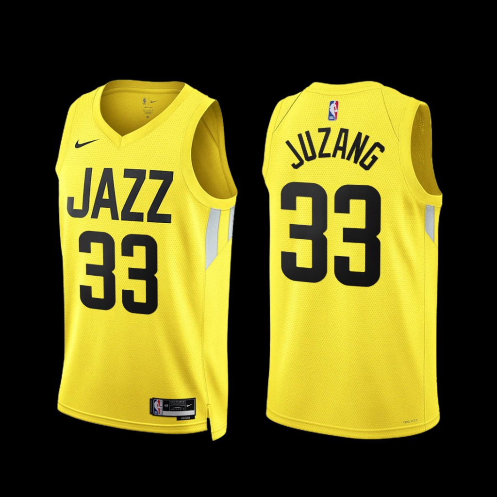 Utah Jazz Johnny Juzang 2022-23 Yellow Icon Edition Jersey Utah Jazz Johnny Juzang 2022-23 Yellow Icon Edition Jersey