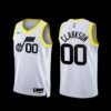 Utah Jazz Jordan Clarkson 2022-23 Icon Edition Jersey Yellow