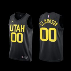 Utah Jazz Jordan Clarkson 2022-23 Black Statement Edition Jersey