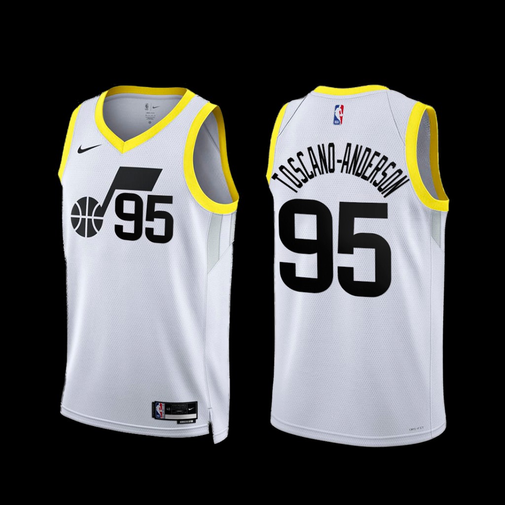 Utah Jazz Juan Toscano-Anderson 2022-23 Association Edition Jersey White Utah Jazz Juan Toscano-Anderson 2022-23 Association Edition Jersey White