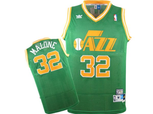 Utah Jazz Karl Malone Green Throwback Jersey Utah Jazz Karl Malone Green Throwback Jersey