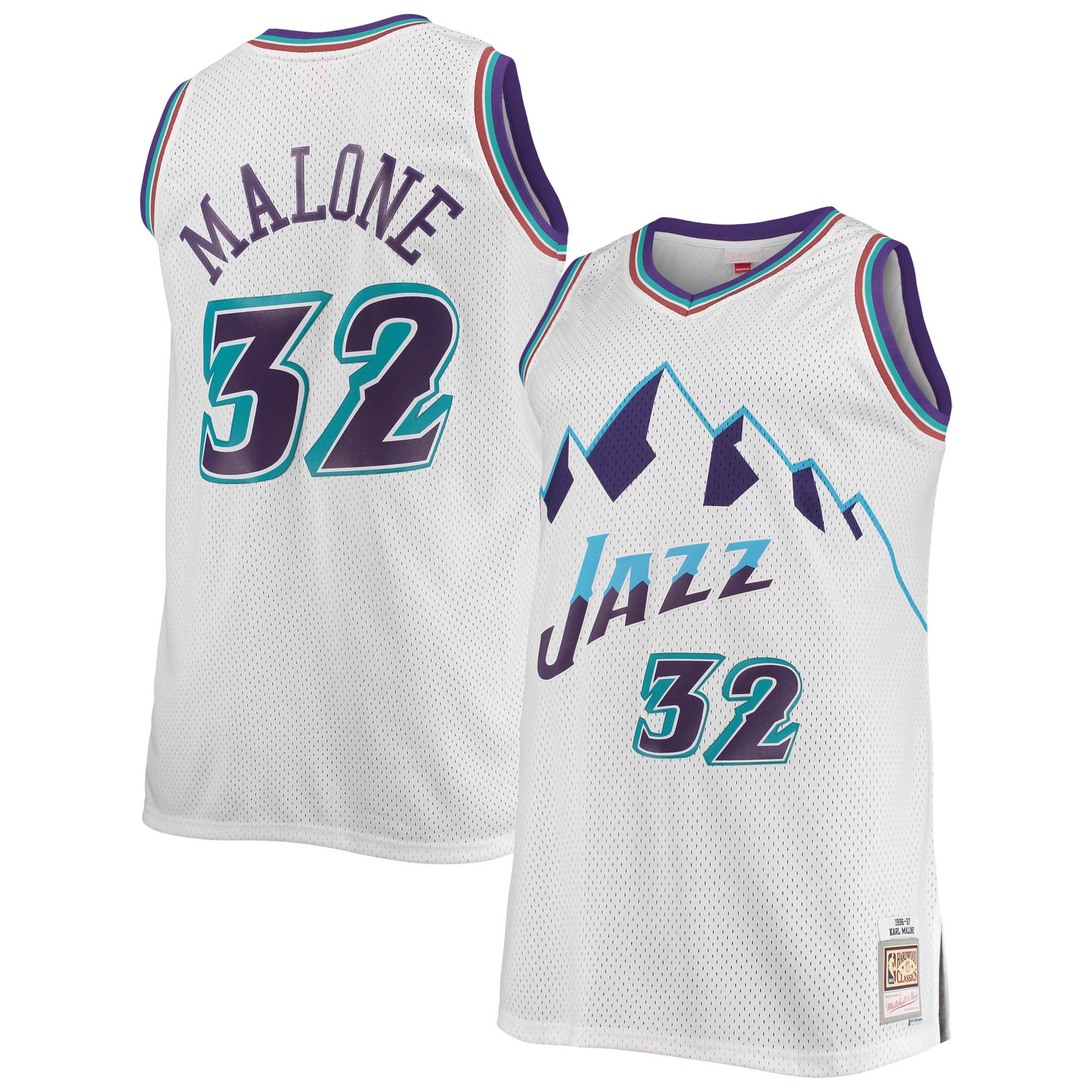 Utah Jazz Karl Malone White Throwback Jersey Utah Jazz Karl Malone White Throwback Jersey