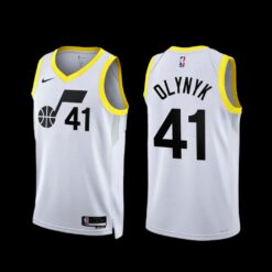 Utah Jazz Kelly Olynyk 2022-23 Association Edition Jersey White