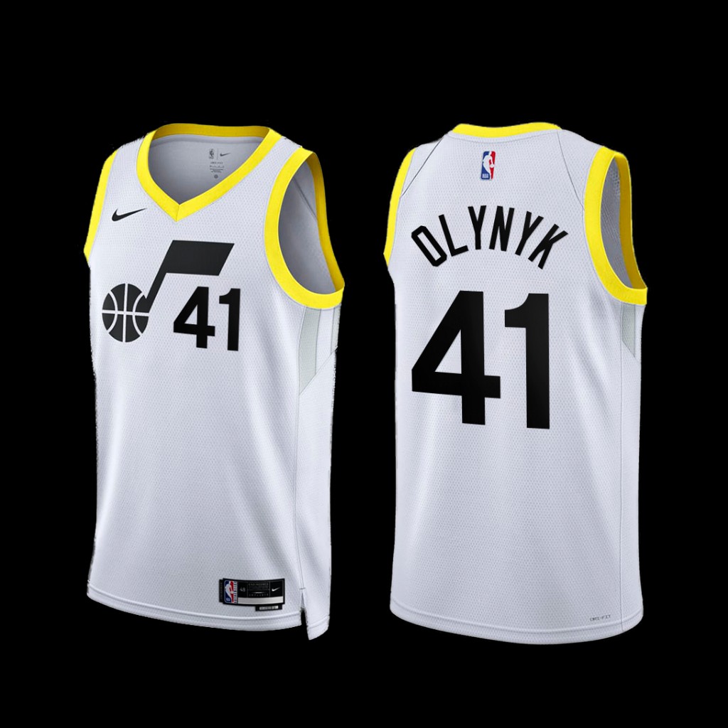 Utah Jazz Kelly Olynyk 2022-23 Association Edition Jersey White Utah Jazz Kelly Olynyk 2022-23 Association Edition Jersey White