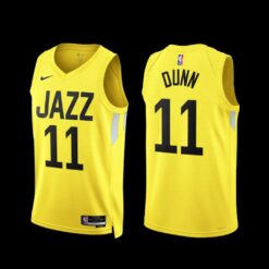 Utah Jazz Kris Dunn 2022-23 Icon Edition Jersey Yellow