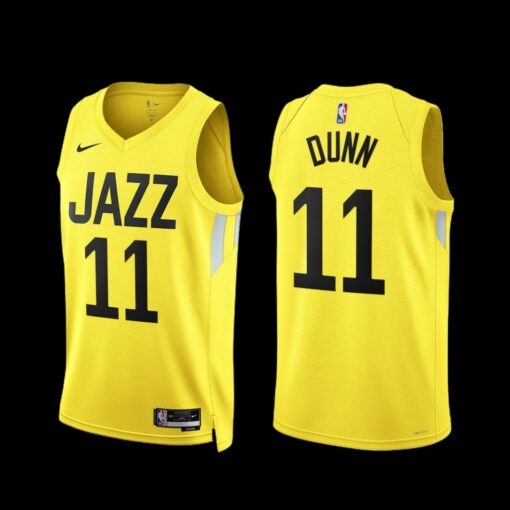 Utah Jazz Kris Dunn 2022-23 Icon Edition Jersey Yellow