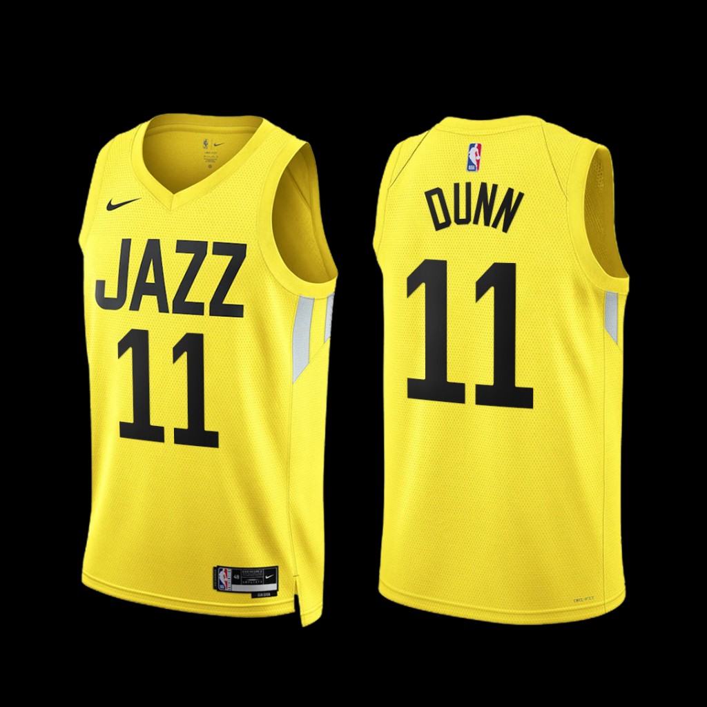 Utah Jazz Kris Dunn 2022-23 Icon Edition Jersey Yellow Utah Jazz Kris Dunn 2022-23 Icon Edition Jersey Yellow
