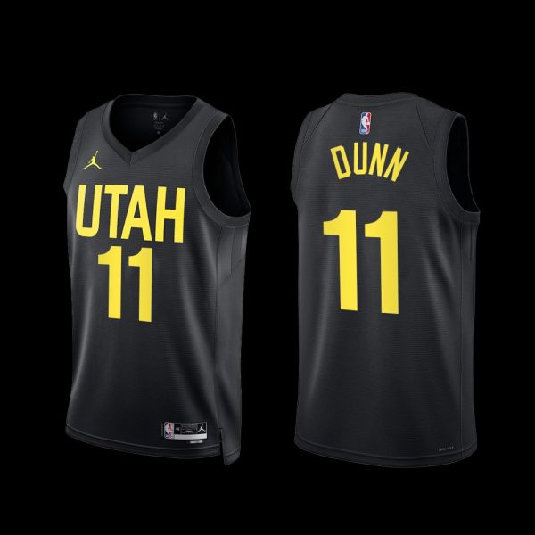 Utah Jazz Kris Dunn 2022-23 Statement Edition Jersey Black Utah Jazz Kris Dunn 2022-23 Statement Edition Jersey Black