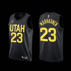 Utah Jazz Lauri Markkanen 2022-23 Statement Edition Jersey Black